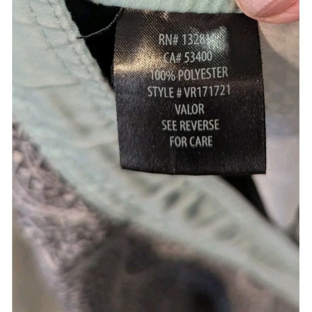 Valor Mens XL Board Shorts Patchwork Logo Gray &‎ Green Geometric Beachy Summer